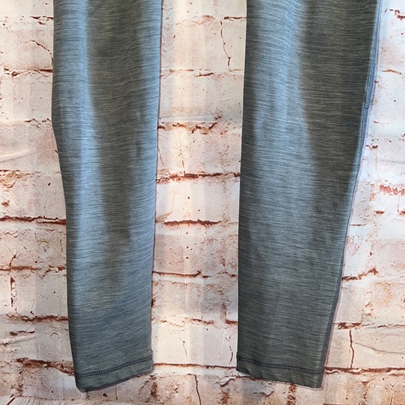 Nike Pro mid rise mesh paneled leggings training ankle length grey fitted Medium - Picture 3 of 15
